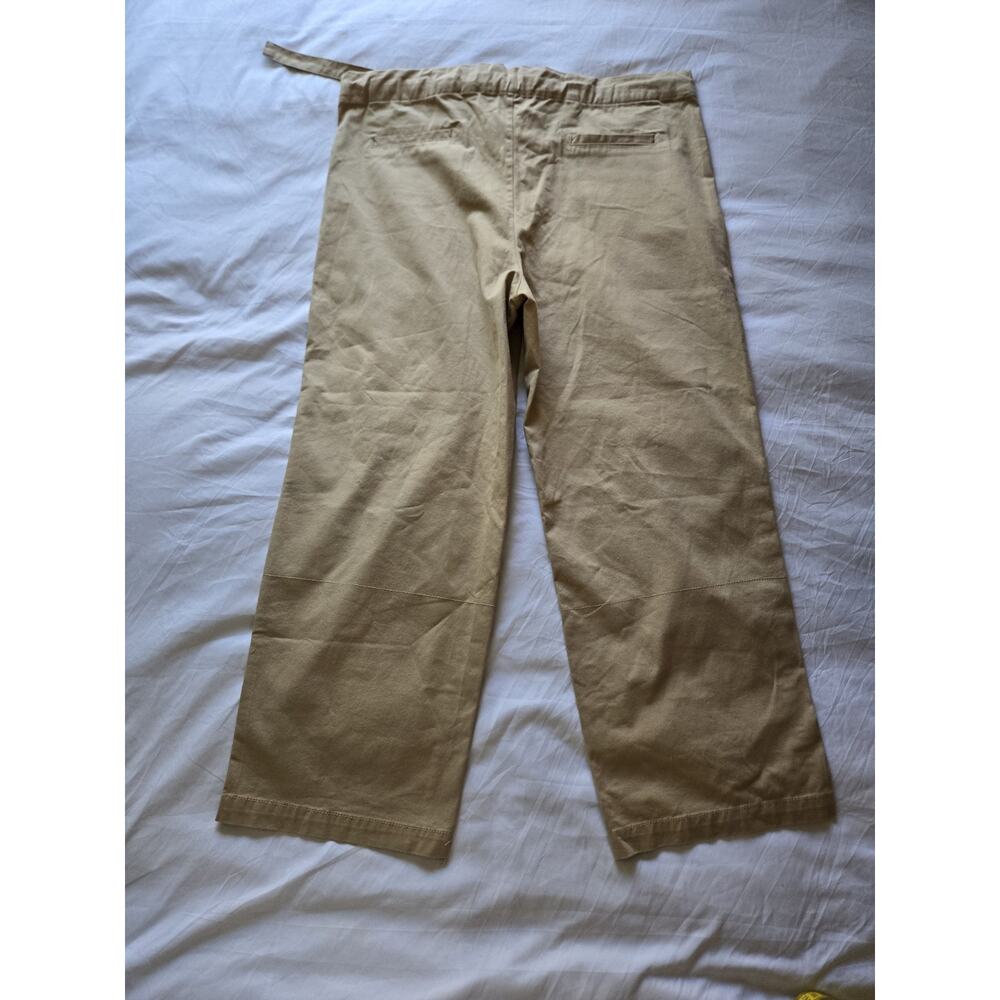 Zara Washed Twill Pants Light Whiskey Old Money Coastal Oversized Quiet Luxury - Picture 4 of 10